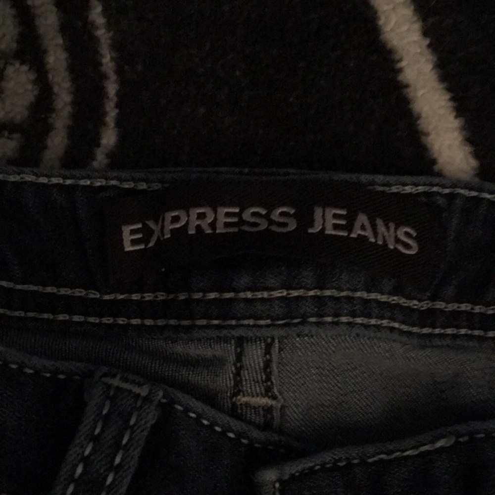 Express Jeans. Like new. Dark/light wash